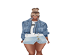 Cropped Denim Jacket F