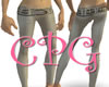 CPG Tan Pinstripe Jeans