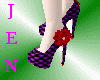 Elegant Purple High Shoe