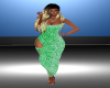 Snake Green Dress