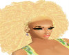 Shiny Blond Afro Curls