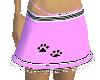 (k)pink & bl PAWED skirt