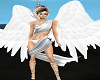 White angel  wrap dress