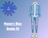 Mason's Blue Denim Fit