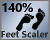 140% Scaler Feet /M