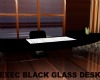 EXEC BLACK GLASS DESK