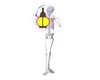 skeleton with lamp