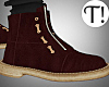 T! Wine Suede Boots