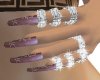 Lilac Nailart Long Nails