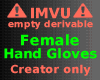 Empty derivable gloves F