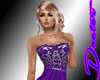 Dress Purple Silk Lace