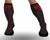 red logo boots