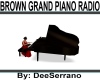 BROWN GRAND PIANO RADIO