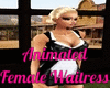 Animated Female Waitress