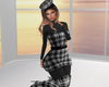 Full Plaid Outfit blk wt