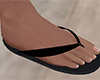 Black Flip Flops (M)