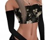 Black top flowers