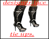 designer leather lace up