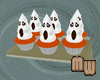 Orange Ghost Cupcakes