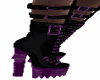 Purple & Black Boots