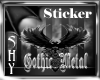 Gothic Metal Sticker