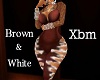 Xbm  Brn & white Jumper