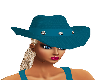 *F70 Blue Cowgirl Hat