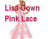 Lisa Gown Pink Lace