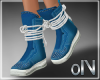 0I Studded Sneakers Blue