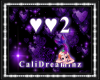 ♥ ♥ 2 Amethyst Heart