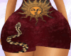 * RED SUN MINI DRESS