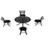 Table and Chairs, Black