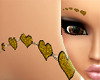 Gold Heart Eyebrows