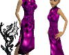 purple cheong dress