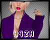 Hz-Purple Sexy Blazer