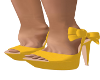 Yellow Bow Heels