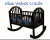 Blue Velvet Kid Cradle