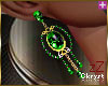 cK Earrings Emerald