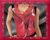 *Yo* Lth vest / red