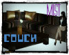 ! COUCH SECTIONAL BR/TAN