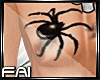 Spider Face Chest Tattoo