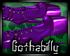 pvc purple  nurse boots