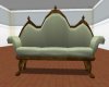 Soft Green Suede Couch