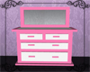 Pink and White Dresser