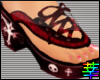 :S Oriental Sandals Red