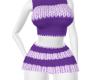 Mauve Stripe Knit Fit
