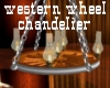 western chandelier wheel