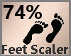 Feet Scale 74% F