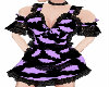 Purple Black Bats Dress 