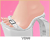 y. Destiny White Heel